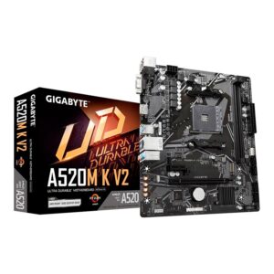 Gigabyte A520m K V2 Placa De Base M.2 Ddr4 Socket Am4 Chipset Amd A520 Micro Atx