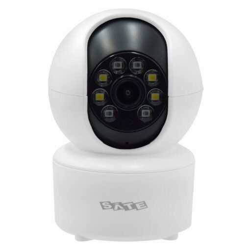 Cámara De Seguridad Para Interiores Con Wifi, 2 Mp Y Alta Definición, Satellite A-cam002, Color Blanco
