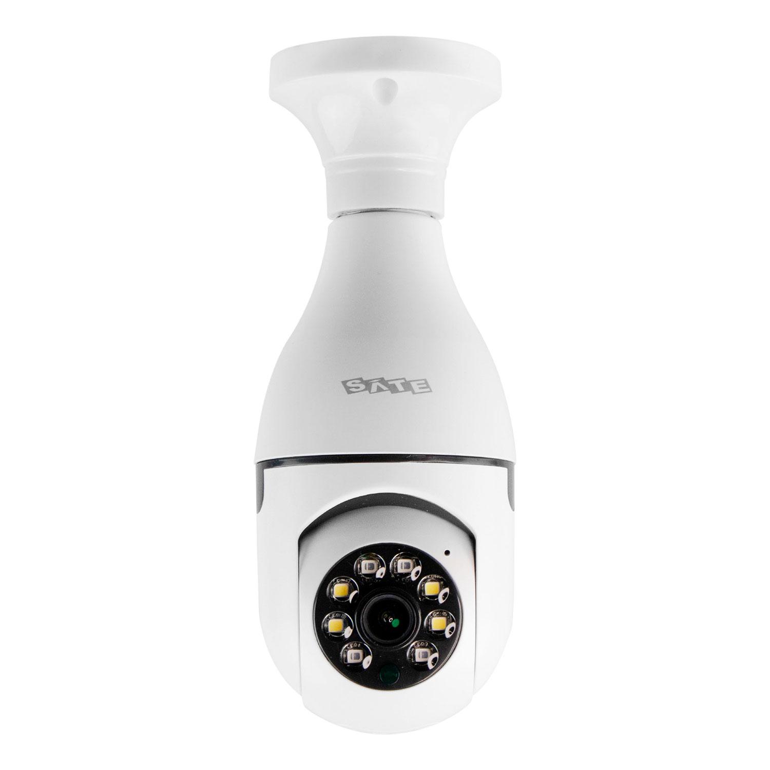 Cámara De Seguridad Wifi Satellite A-cam002 Hd De 2 Mp, Color Blanco