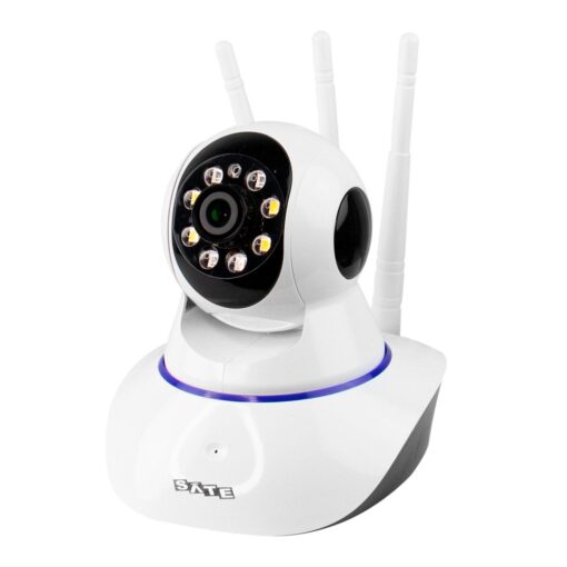 Cámara De Seguridad Wifi Satellite A-cam005 Hd De 2 Mp, Color Blanco