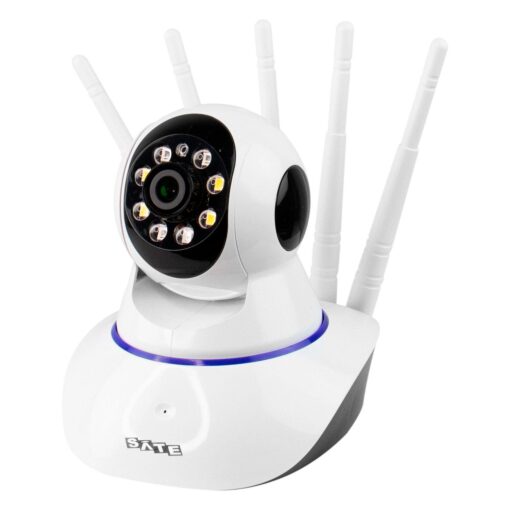 Cámara De Seguridad Wifi Satellite A-cam006 Hd De 2 Mp, Color Blanco