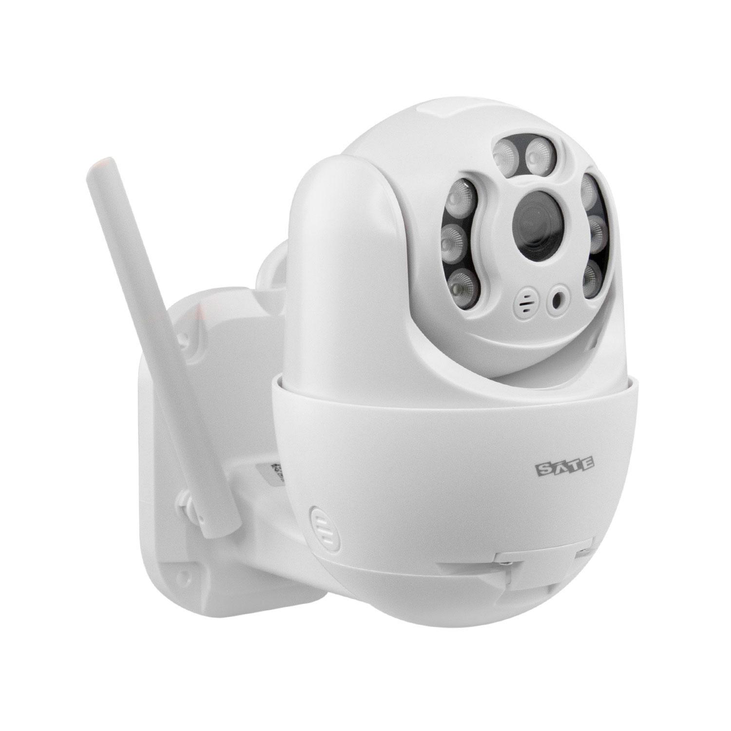 Cámara De Seguridad Wifi Satellite A-cam004 Hd De 3 Mp, Color Blanco