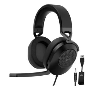 Auriculares Para Juegos Usb Con Sonido Envolvente Corsair Hs65 - Negro Ca-9011270-na