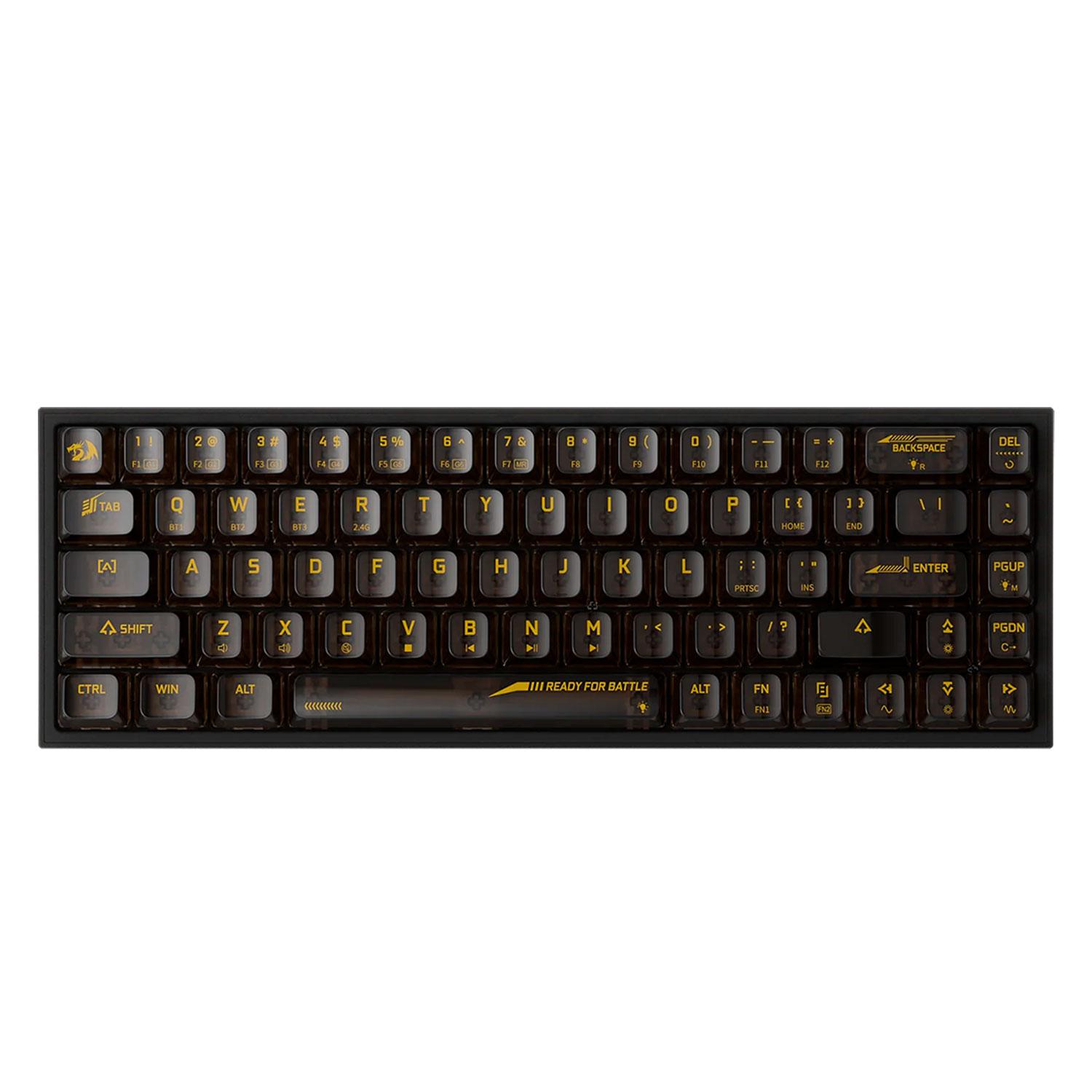 Teclado Para Juegos Redragon Castor Pro Interruptores Intercambiables 65% Inalámbrico Bluetooth Con Y Sin Cables