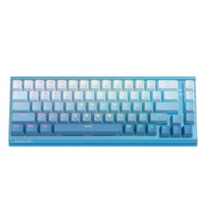 Teclado Redragon K641b Bw Rgb Shaco 60 % Intercambiable En Caliente Con Soporte Para Teléfono - Azul - Imagen 4