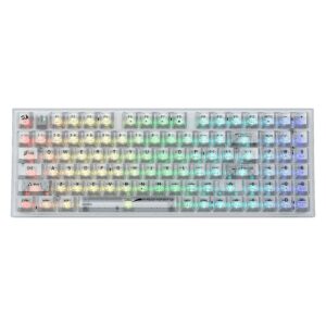 Teclado Para Juegos Con Interruptores Intercambiables Redragon Pollux Pro K628ct-rgb - Transparente