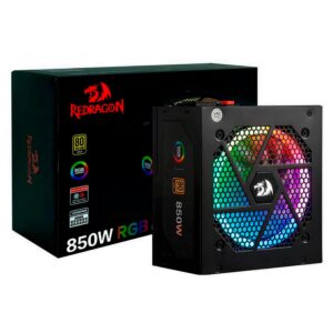 Redragon Rgps Gc-ps006-1 Atx 750w 80 Plus Gold Pfc Fuente De Alimentación Rgb Bivolt Modular Activa Completa - Negro