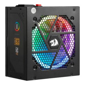 Redragon Rgps Gc-ps006-1 Atx 750w 80 Plus Gold Pfc Fuente De Alimentación Rgb Bivolt Modular Activa Completa - Negro - Imagen 3