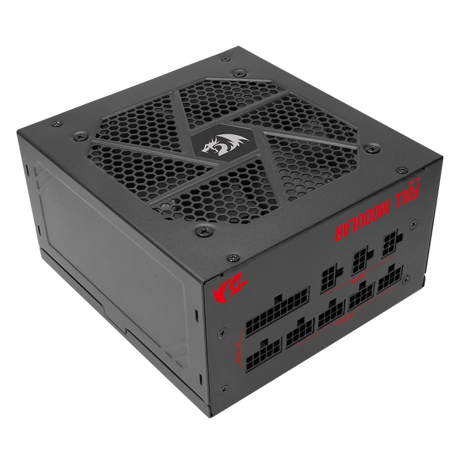 Fuente De Alimentación Modular Bivolt Redragon Rgps Gc-ps008 Atx 650w 80 Plus Gold Active Pfc - Negro