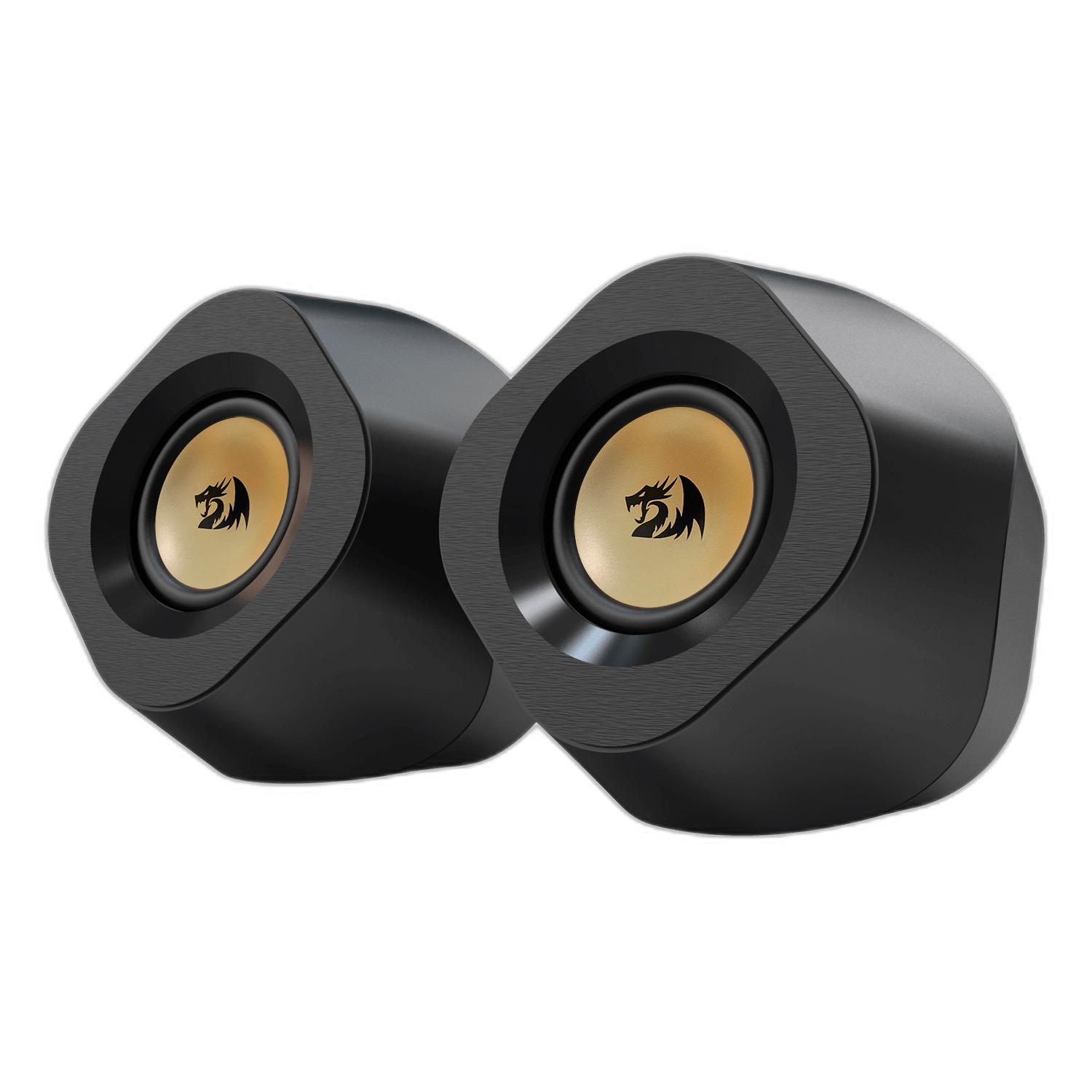 Altavoz Auxiliar Usb Con Bluetooth Y Rgb Redragon Kaidas Gs590, Color Negro