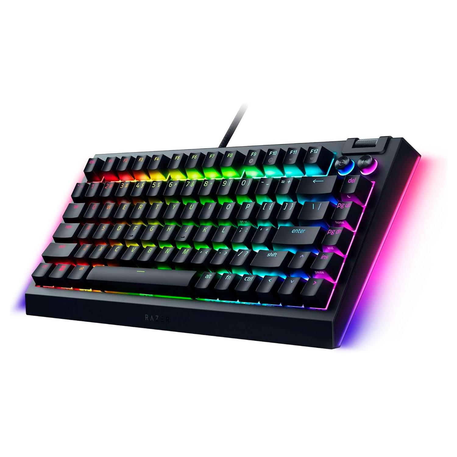 Teclado Para Juegos Usb Razer Blackwidow V4 Rz03-05000200-r3u1 Con Interruptores Rgb Y Diseño Hotswap Al 75 % - Negro