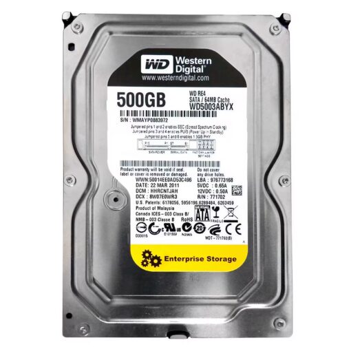 Hd Western Digital Pull 3.5" 500gb Sata 2 7200prm - Wd5003abyx