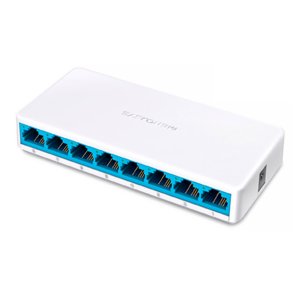 Switch Mercusys Ms108 De 8 Puertos Y 10/100 Mbps, Color Blanco