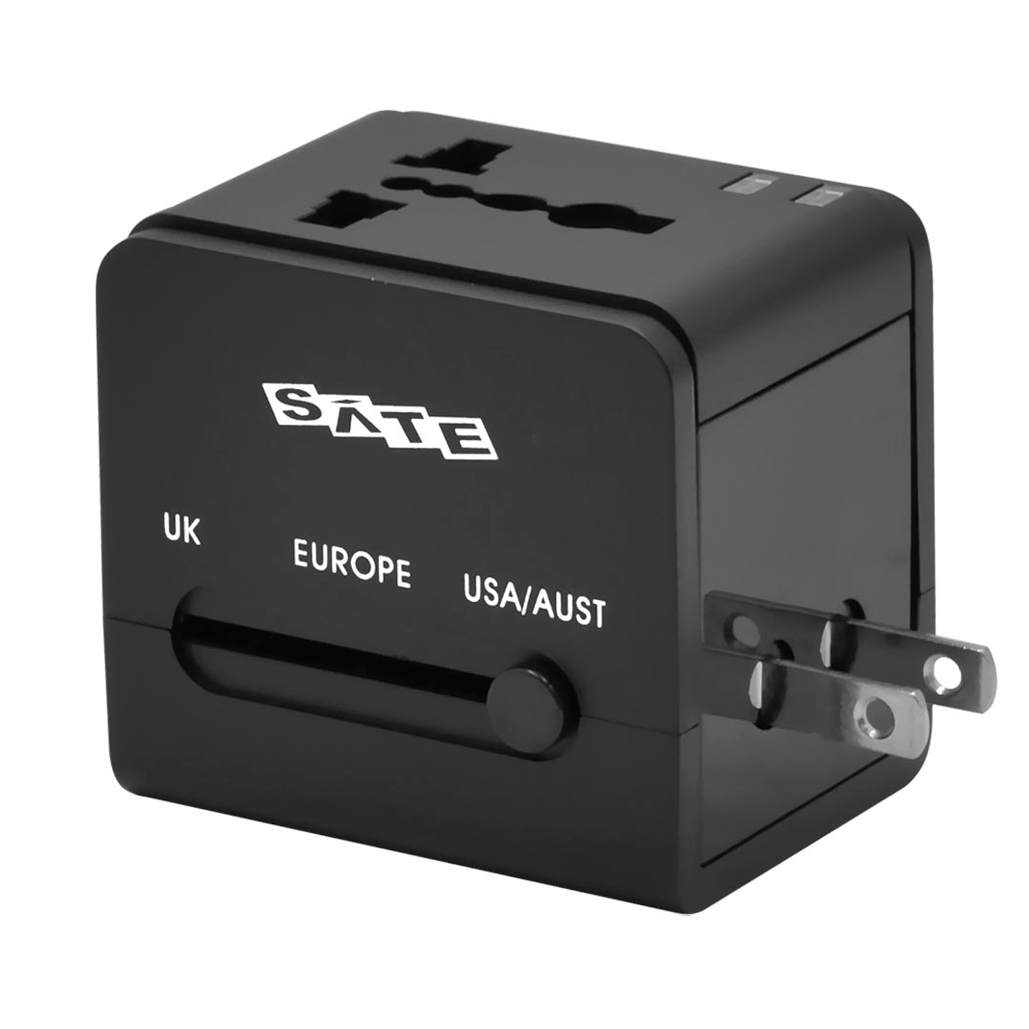 Adaptador De Corriente Usb Universal Ad-0001 De Satellite, Color Negro