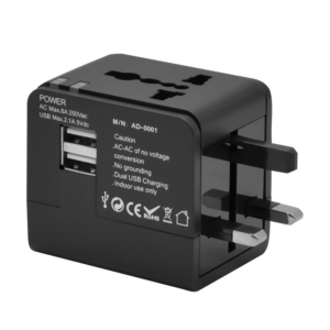 Adaptador De Corriente Usb Universal Ad-0001 De Satellite, Color Negro - Imagen 2