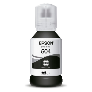 Botella De Tinta Epson T504 120 L4260 De 127 Ml, Color Negro