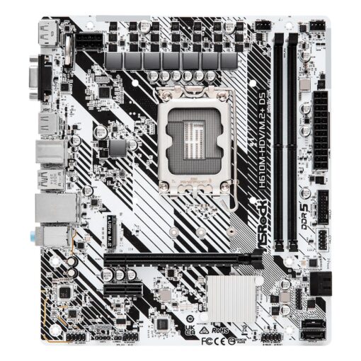 Alternative view of Placa Madre Asrock H610m-hdv/m.2+d5 Ddr5 Con Conector M.2 Y Chipset Intel H610 Micro Atx
