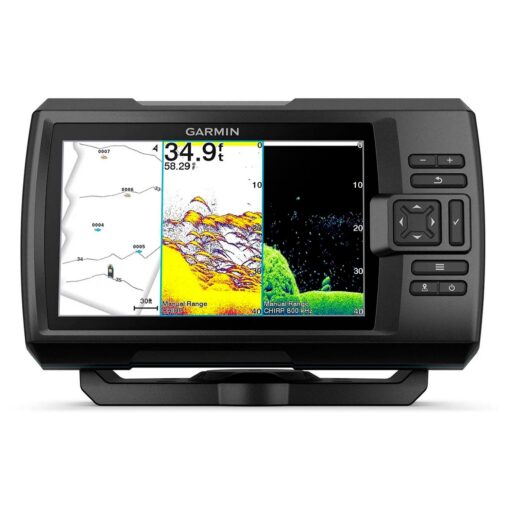 Garmin Striker Vivid 7cv Gps + Transductor Gt20-tm Para La Pesca - Negro