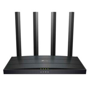 Enrutador Bivolt Tp-link Archer Ax12 Wi-fi 6 De Banda Dual Ax1500 De 5 Ghz Y 1201 Mbps, Color Negro