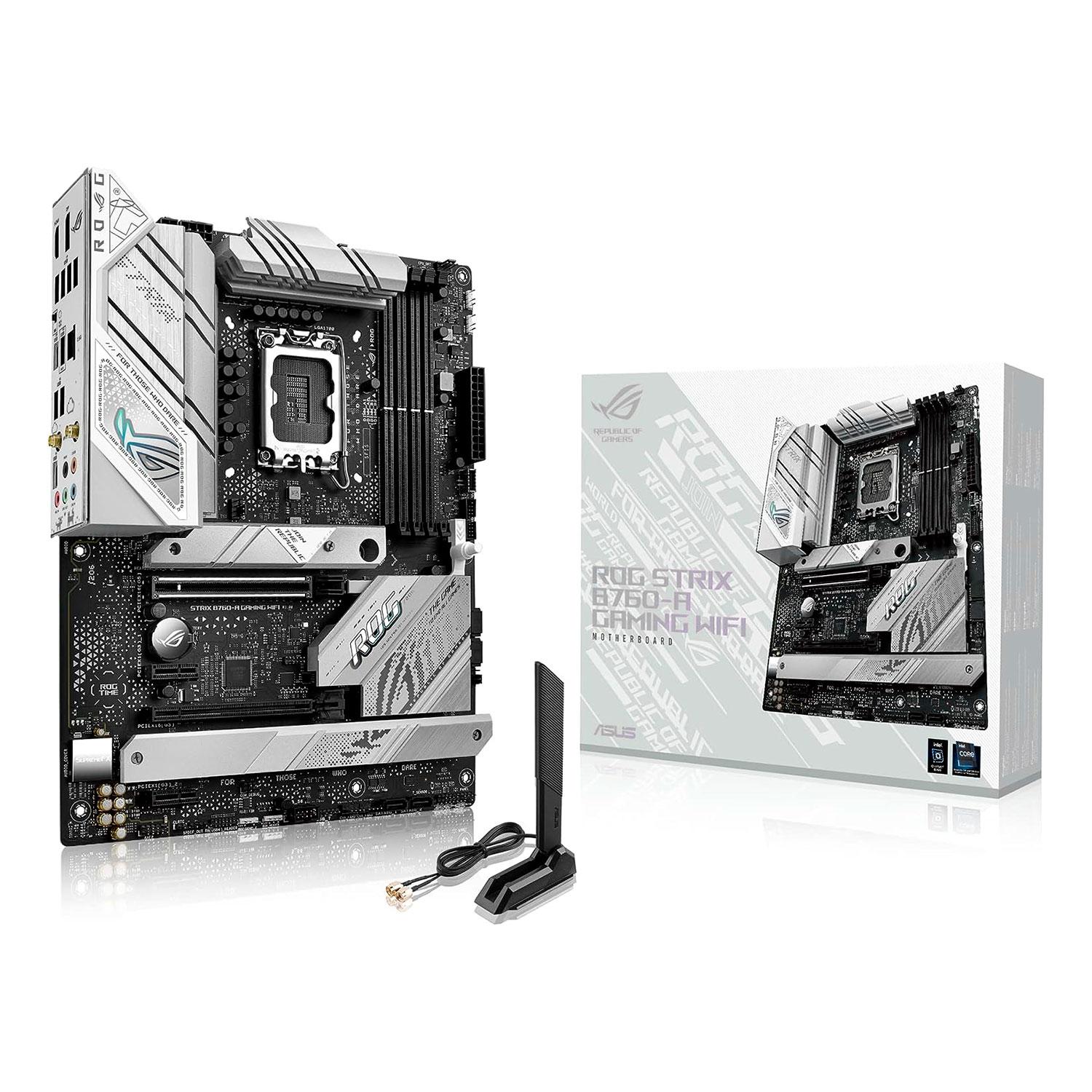 Placa Madre Para Juegos Asus Rog Strix B760-a Con Wifi Y Zócalo Lga 1700, Chipset Intel B760, Ddr5, Atx