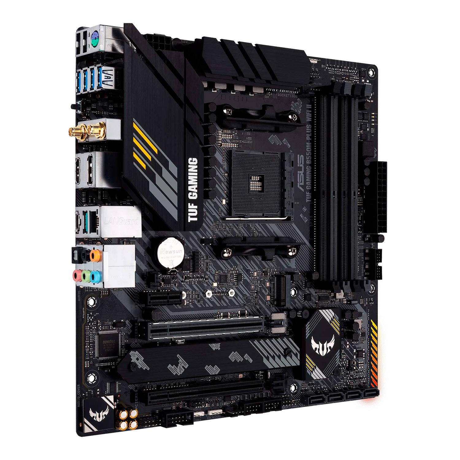 Alternative view of Asus Tuf Gaming B550-plus Wifi Ii Socket Am4 Chipset Amd B550 Ddr4 Atx