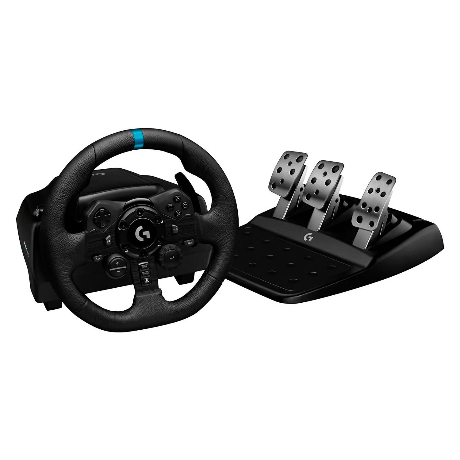 Volante Logitech G923 Para Ps4, Ps5 Y Pc, Color Negro (941-000147)