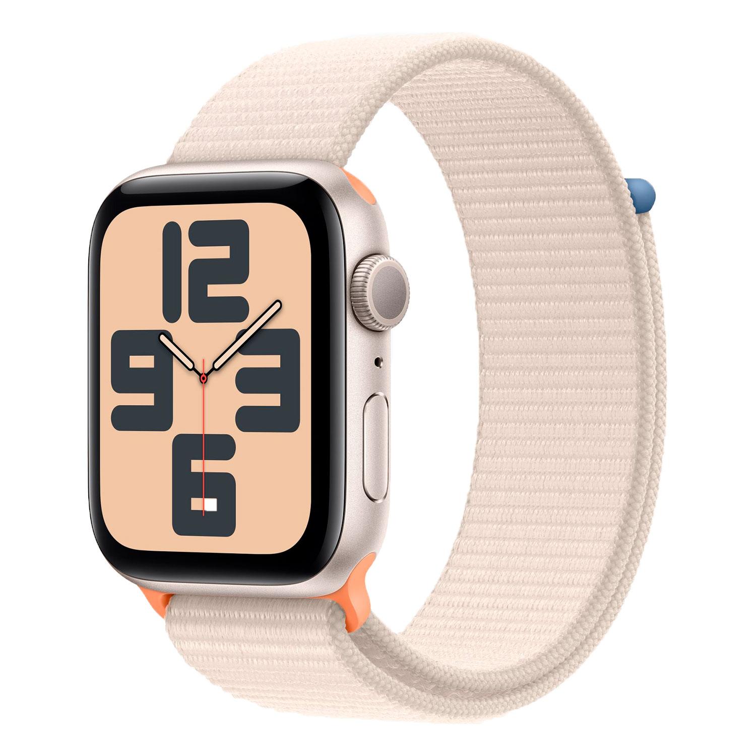 Apple Watch Se 2 Mre63ll/a 44 Mm Caja De Aluminio Stellar - Correa Stellar Sport Loop