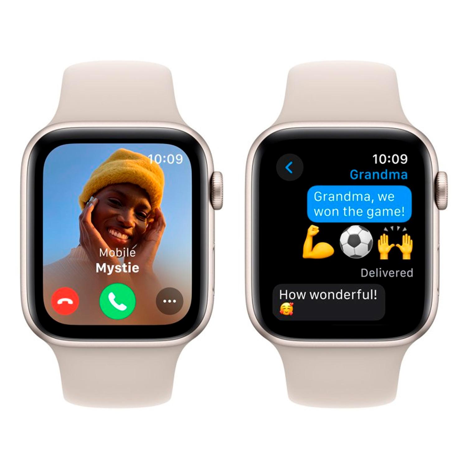 Apple Watch Se 2 Mre53ll/a Caja De Aluminio 44 Mm Stellar - Sport Stellar M/l - Imagen 3