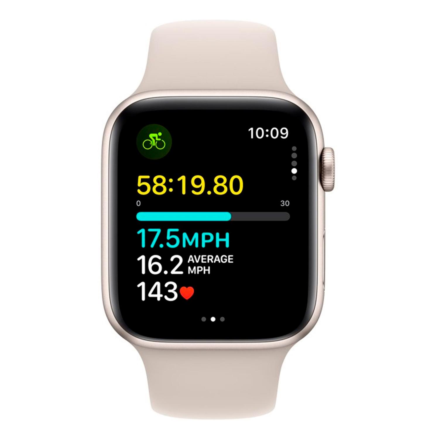 Apple Watch Se 2 Mre53ll/a Caja De Aluminio 44 Mm Stellar - Sport Stellar M/l - Imagen 4