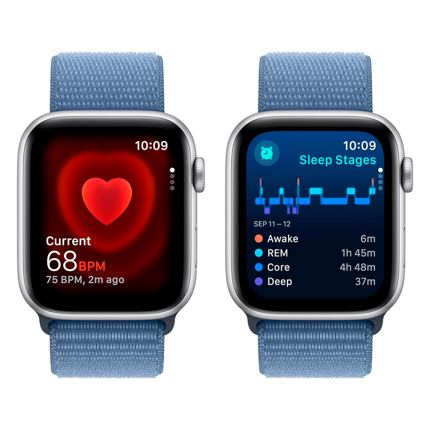 Alternative view of Apple Watch Se 2 Mref3ll/a Caja De Aluminio 44 Mm Correa Deportiva Color Plata Y Azul