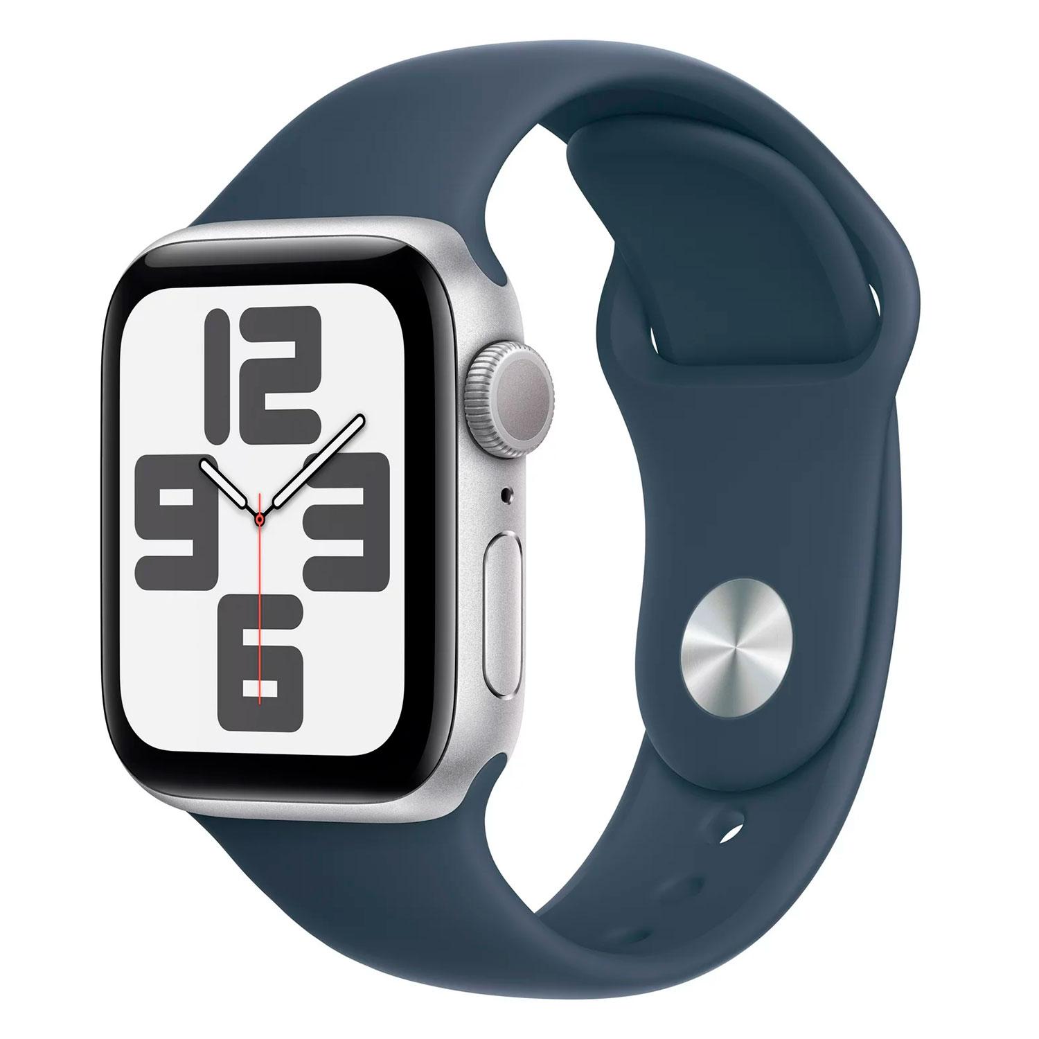 Apple Watch Se 2 Mree3ll/a Caja De Aluminio 44 Mm Plata - Azul Deportivo M/l