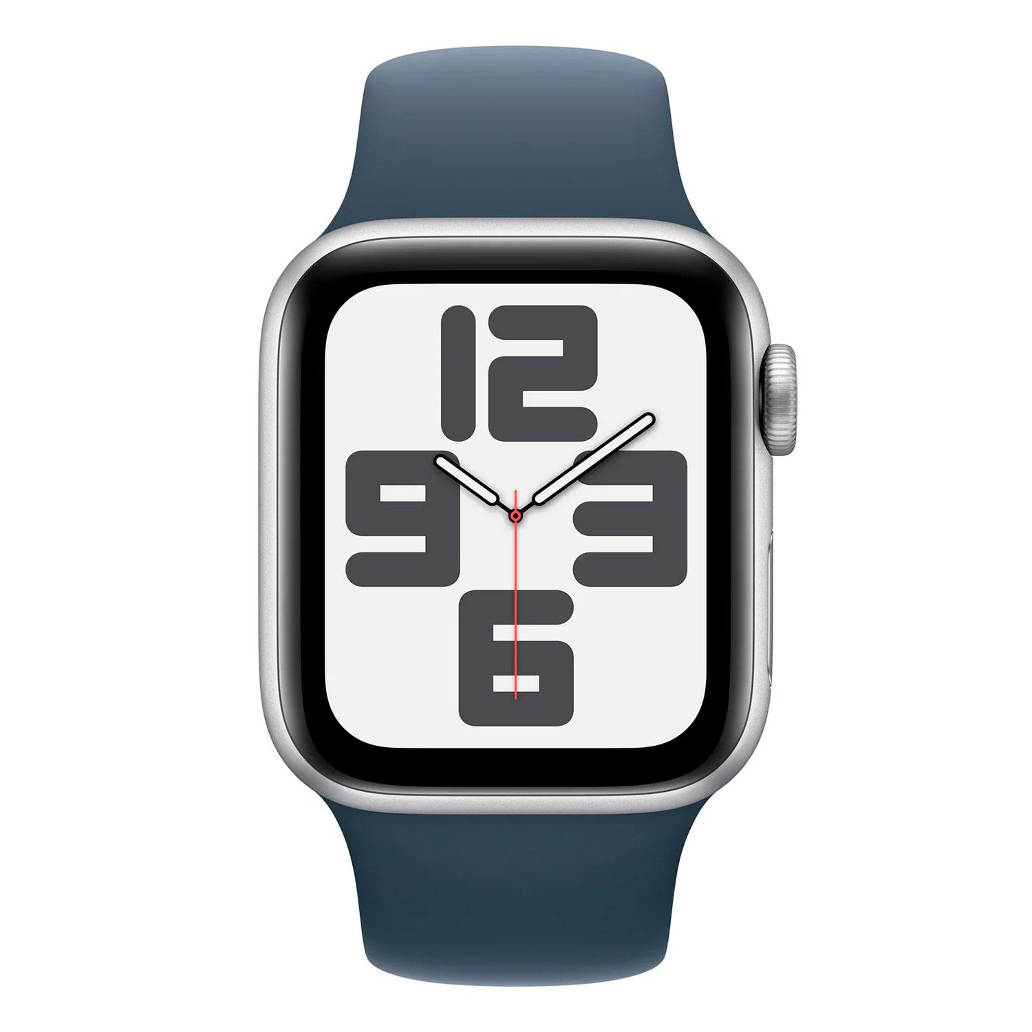 Alternative view of Apple Watch Se 2 Mree3ll/a Caja De Aluminio 44 Mm Plata - Azul Deportivo M/l