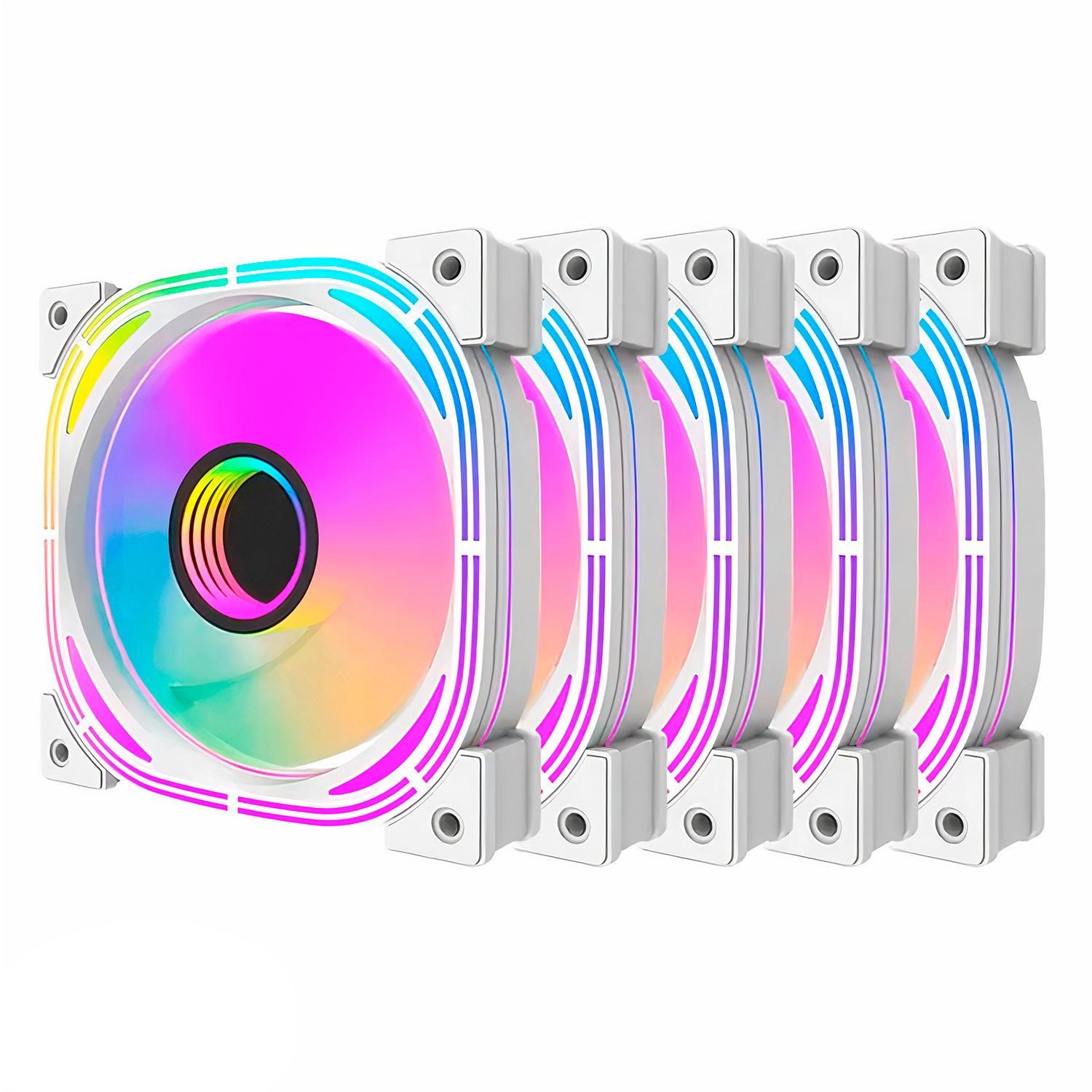 Ventilador De Refrigeración Para Caja Darkflash Inf24 Pro 5 En 1, Color Blanco