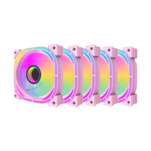 Fan Darkflash Inf24 5 En 1, Color Rosa