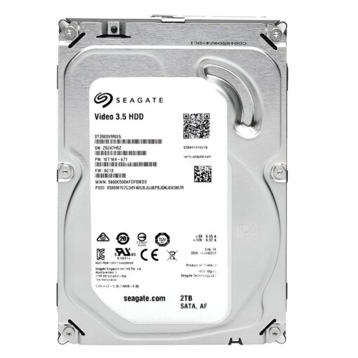 Disco Duro Externo Sata3 De 2 Tb, Seagate St2000vm005, 3,5" 256 Mb, 5400 Rpm