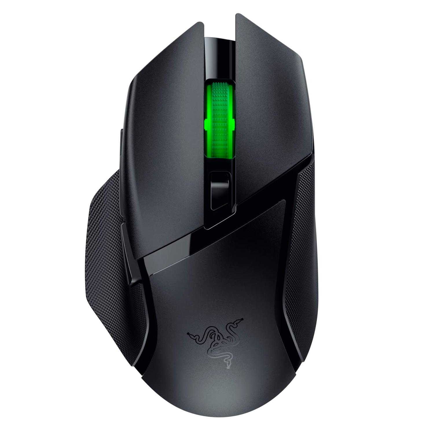 Mouse Inalámbrico Para Juegos Razer Basilisk V3 X Rz01-04870100-r3u1 De 18 000 Dpi, Color Negro