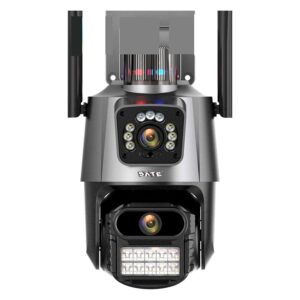 Cámara De Seguridad Wifi Satellite A-cam009d Full Hd De 4 Mp, Color Gris