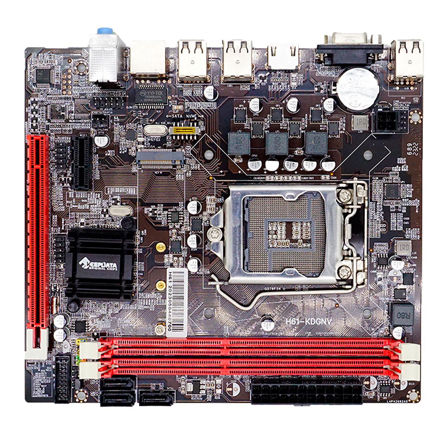 Alternative view of Placa Madre Keepdata H61-kdgnv Ddr3 Socket Lga1155 Chipset Intel H61 Express Micro Atx