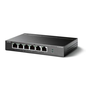 Switch Gigabit 4poe De 6 Puertos Y 100 Mbps De Tp-link Tl-sf1006p, Color Gris - Imagen 2
