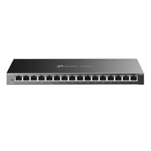 Conmutador Concentrador Gigabit De 16 Puertos Y 1000 Mbps De Tp-link Tl-sg116e, Color Gris