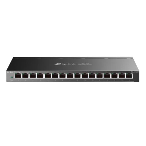 Conmutador Concentrador Gigabit De 16 Puertos Y 1000 Mbps De Tp-link Tl-sg116e, Color Gris