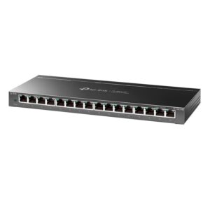 Conmutador Concentrador Gigabit De 16 Puertos Y 1000 Mbps De Tp-link Tl-sg116e, Color Gris - Imagen 2