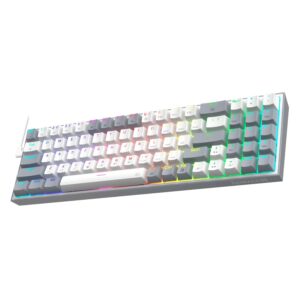 Teclado Para Juegos Usb Pollux Rgb Redragon K628wg-rgb - Blanco Y Gris - Imagen 2