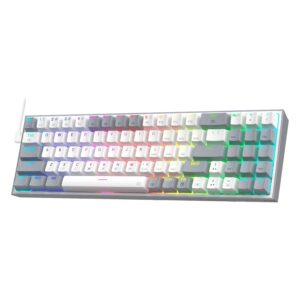 Teclado Para Juegos Usb Pollux Rgb Redragon K628wg-rgb - Blanco Y Gris - Imagen 3
