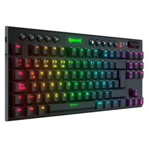 Teclado Para Juegos Redragon Horus Tkl K621-rgb-pro Con Diseño Rojo, Interruptores, 80% Inalámbrico, Bluetooth, - Imagen 2
