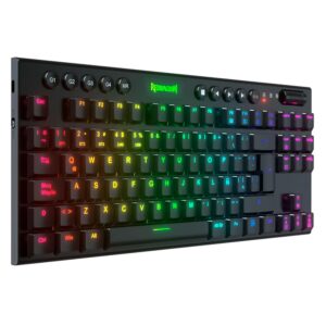 Teclado Para Juegos Redragon Horus Tkl K621-rgb-pro Con Diseño Rojo, Interruptores, 80% Inalámbrico, Bluetooth, - Imagen 3