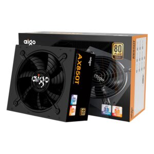 Fuente De Alimentación Modular Bivolt Aigo Ax850t Atx 850w 80 Plus Gold Active Pfc - Color Negro