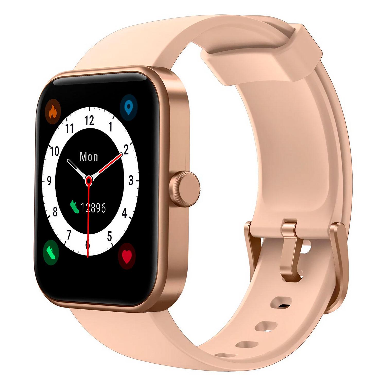 Smartwatch Alexa Blulory Glifo 208 De 45 Mm - Oro Rosa
