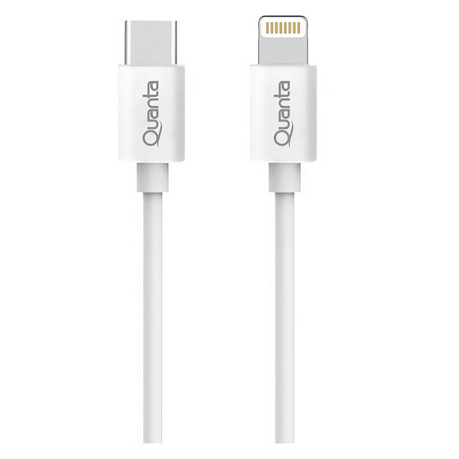 Cable Usb-c A Lightning Quanta Qtctl70 - Blanco