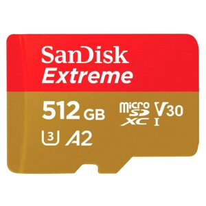 Tarjeta De Memoria Micro Sd Sandisk Extreme De 512 Gb Y 190 Mb - Sdsqxav-512g-gn6ma
